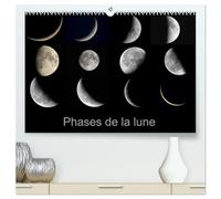 Phases de la lune (Calendrier mural 2026 DIN A2 vertical) calendrier de bureau: Les différentes phases de la lune du premier au dernier croissant