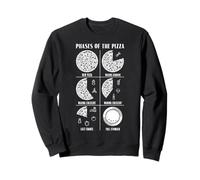 Phases de la Lune des Amateurs de Pizza : Un Chef astronomique et gastronomique Amusant Sweatshirt