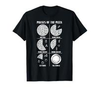 Phases de la Lune des Amateurs de Pizza : Un Chef astronomique et gastronomique Amusant T-Shirt