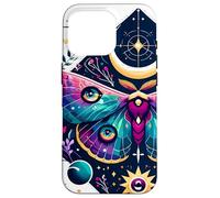 Phases De La Lune Luna Moth Dark Academia Aesthetic Witchy Coque pour iPhone 16 Pro