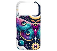 Phases De La Lune Luna Moth Dark Academia Aesthetic Witchy Coque pour iPhone 17 Pro
