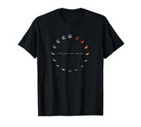 Phases de Lune éclipse Lunaire Cosmique Ciel Nocturne énergie Mystique T-Shirt