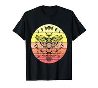 Phases de Lune Luna Moth Noir Beau Papillon Insecte Amant T-Shirt Graphique avec Valeur