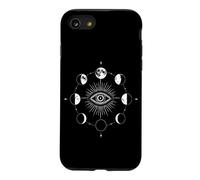 Phases de Lune Symbole du Mauvais œil Spiritualité Astrologie céleste Coque pour iPhone SE (2020) / 7/8