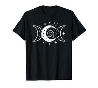 Phases de Lune Symbole Spirale étoiles Mystique Nuit T-Shirt