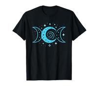 Phases de Lune Symbole Spirale étoiles Mystique Nuit T-Shirt