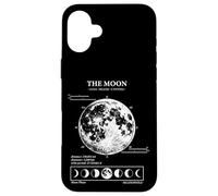 Phases lunaires Astronomie Diagramme Science Vintage Coque pour iPhone 16 Plus