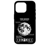Phases lunaires Astronomie Diagramme Science Vintage Coque pour iPhone 16 Pro