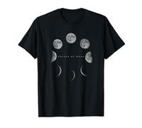 Phases lunaires Cycle Lunaire Nuit céleste Sombre T-Shirt
