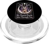Phases lunaires mystiques de Witch Cat Oracle PopSockets PopGrip pour MagSafe