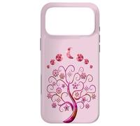 Phases Moon Pink Tree of Life Phases De La Lune Arbre De Vie Coque pour iPhone 17 Pro Max