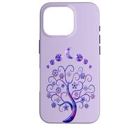 Phases Moon & Tree of Life Phases De La Lune Arbre De Vie Coque pour iPhone 16 Pro