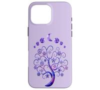 Phases Moon & Tree of Life Phases De La Lune Arbre De Vie Coque pour iPhone 16 Pro Max
