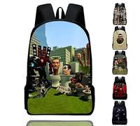 PHASZ Sac à Dos Enfant Skibidi, Game Skibidi Sac à Dos de Toilette pour Enfants, Sac à Dos Titan TV Homme Papeterie Stockage Sac d'école, Garçons Filles Jeu Outdoor Travel Backpack