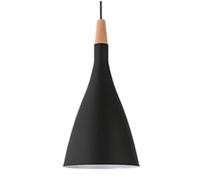 PHASZ Suspension Nordique Suspension Simple En Aluminium Lustre En Métal Noir Des Personnalités Créatives Décorent Le Luminaire Suspendu Magasins De Vêtements, Gymnases, Restaurants, Balcons, Couloirs