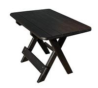 Phat Tommy recyclé Poly Résine pliante Table d'appoint - durable et respectueuse de l'environnement. Cette terrasse meubles est Idéal pour vos Adirondack Chaise, Pelouse, jardin, piscine, du pont. noir