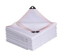 PHATM Voile D'ombrage Blanche avec Protection Solaire À 88% - Filet Anti-UV 2.0x3.0m 2.0x4.0m 3.0x5.0m 4.0x6.0m 6.0x6.0m Protection Solaire pour Balcons Et Bords de Piscine(2.0x8.0 m/6.6x26 ft)