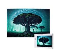 Phayah 1000 pièces puzzle adulte enfants puzzle en bois jouet bricolage kit décoration de la maison 75x50cm un vieux motif d'arbre