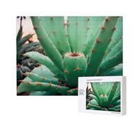Phayah 500 pièces puzzle adulte enfants puzzle en bois jouet kit décoration maison 52 x 38 cm motif agave cactus