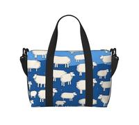 Phayah A Flock Of Cotton Sheep Weekender Bags For Women Duffel Bag Overnight Weekend Bag Sports Gym Tote Bag Crossbody Bag