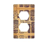 Phayah Aloha Tiki Plaque murale décorative avec motif Tiki - Dimensions : 11,4 x 7,9 cm - Pour zones résidentielles et commerciales