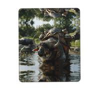 Phayah Armor Tapis de souris à motif buffle recouvert de buffle, tapis de souris portable sans fil, base en caoutchouc antidérapant, surface lisse pour bureau et voyage, 25,4 x 30,5 cm