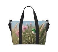 Phayah Artemisia Emeraldis Sac de voyage Motif oiseau Pour femme et fille Résistant à l'eau, Noir , Taille unique