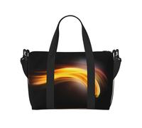 Phayah Banana Rays Sac de voyage fourre-tout pour femme et fille Résistant à l'eau, Noir , Taille unique