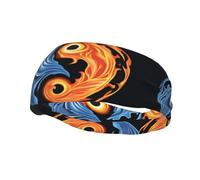 Phayah Bandeau de sport avec motif de Tai Chi pour homme et femme - Pour la course à pied, le cyclisme, le yoga, le fitness, l'entraînement