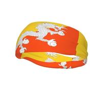 Phayah Bandeau de sport avec motif drapeau du Royaume du Bhoutan pour homme et femme - Pour la course à pied, le cyclisme, le yoga, le fitness