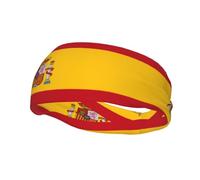 Phayah Bandeau de sport avec motif drapeau espagnol pour homme et femme - Pour la course à pied, le cyclisme, le yoga, le fitness