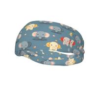 Phayah Bandeau de sport pour homme et femme avec motif éléphant pour la course à pied, le cyclisme, le yoga, le fitness