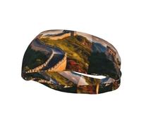 Phayah Bandeau de sport The Great Wall Of China pour homme et femme pour la course, le cyclisme, le yoga, la gym, l'entraînement