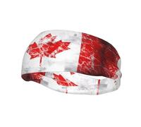 Phayah Bandeaux absorbants rétro avec motif drapeau du Canada pour le basket-ball, le football, le cyclisme, la course à pied, le yoga