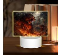 Phayah Battle Monster Lampe LED 3D avec câble USB réglable 3 modes de base pour salle de Noël, restaurant, bar, boutique