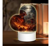 Phayah Battle Monster Lampe LED 3D avec câble USB réglable 3 modes de base pour salle de Noël, restaurant, bar, boutique
