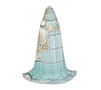 PHAYAH Beach Shell Sea Collection - Cape à capuche vintage bohème pour adulte pour bal masqué, cosplay, Halloween, sorcière, fête de Noël, taille L