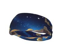 Phayah Beau bandeau de sport pour homme et femme avec motif ciel étoilé pour la course à pied, le cyclisme, le yoga, la gym, l'entraînement