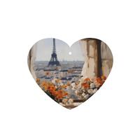 Phayah Beautiful Pylons In The Distance Pattern Lavande Parfum Voiture Aroma Forme Coeur Suspendu Tablette Parfumé Intérieur de Voiture Désodorisant 6 pièces