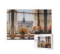 Phayah Beaux pylônes au loin, casse-tête de 300 pièces pour puzzle, puzzle en bois pour famille, ami, décoration d'intérieur, art mural, 15,7 x 27,9 cm