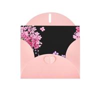 PHAYAH Belles cartes de vœux vierges avec enveloppes 10,2 x 15,2 cm - Cartes de remerciement pour Noël, vacances, anniversaire, remise de diplôme, anniversaire de mariage - Rose