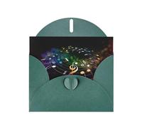 PHAYAH Belles cartes de vœux vierges colorées avec enveloppes 10,2 x 15,2 cm, cartes de remerciement pour Noël, vacances, anniversaire, remise de diplôme, anniversaire de mariage, vert foncé