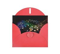 PHAYAH Belles cartes de vœux vierges colorées avec enveloppes 10,2 x 15,2 cm - Cartes de remerciement pour Noël, vacances, anniversaire, remise de diplôme, anniversaire de mariage - Rouge