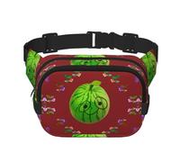 Phayah Big Eye Sac banane pour homme et femme Motif pastèque Pour voyage, randonnée, course à pied, sports de plein air