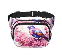 Phayah Bird On Peach Blossom Sac banane pour homme, femme, entraînement, voyage, course décontractée, randonnée, cyclisme