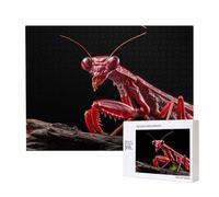 Phayah Blade Red Praying Mantis Pattern Puzzle Unique Jigsaw Wall Art Photo pour la décoration de la maison 500 pièces