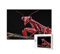 Phayah Blade Red Praying Mantis Pattern Puzzle Unique Puzzle Décoration murale pour la maison 300 pièces