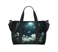 Phayah Blossom In The Moonlight Sac de voyage à bandoulière Idéal pour l'école ou la nuit