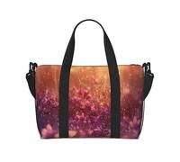 Phayah Blossoming Sac de voyage Muguet de la vallée Sac fourre-tout pour femme et fille Résistant à l'eau, Noir , Taille unique