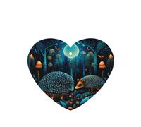 Phayah Blue Forest Lot de 4 désodorisants de voiture en forme de cœur à suspendre Motif hérisson Lavande